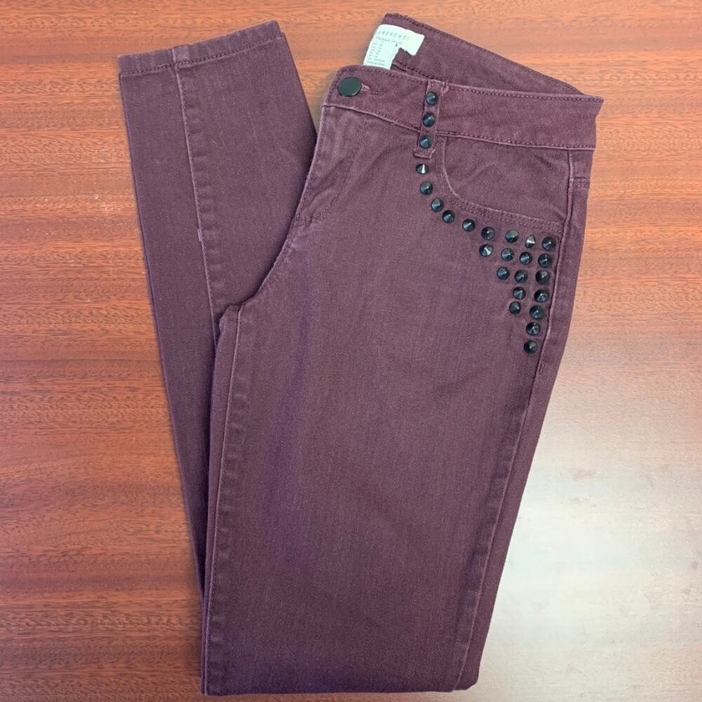 Forever 21 Pocket Stud Jeans